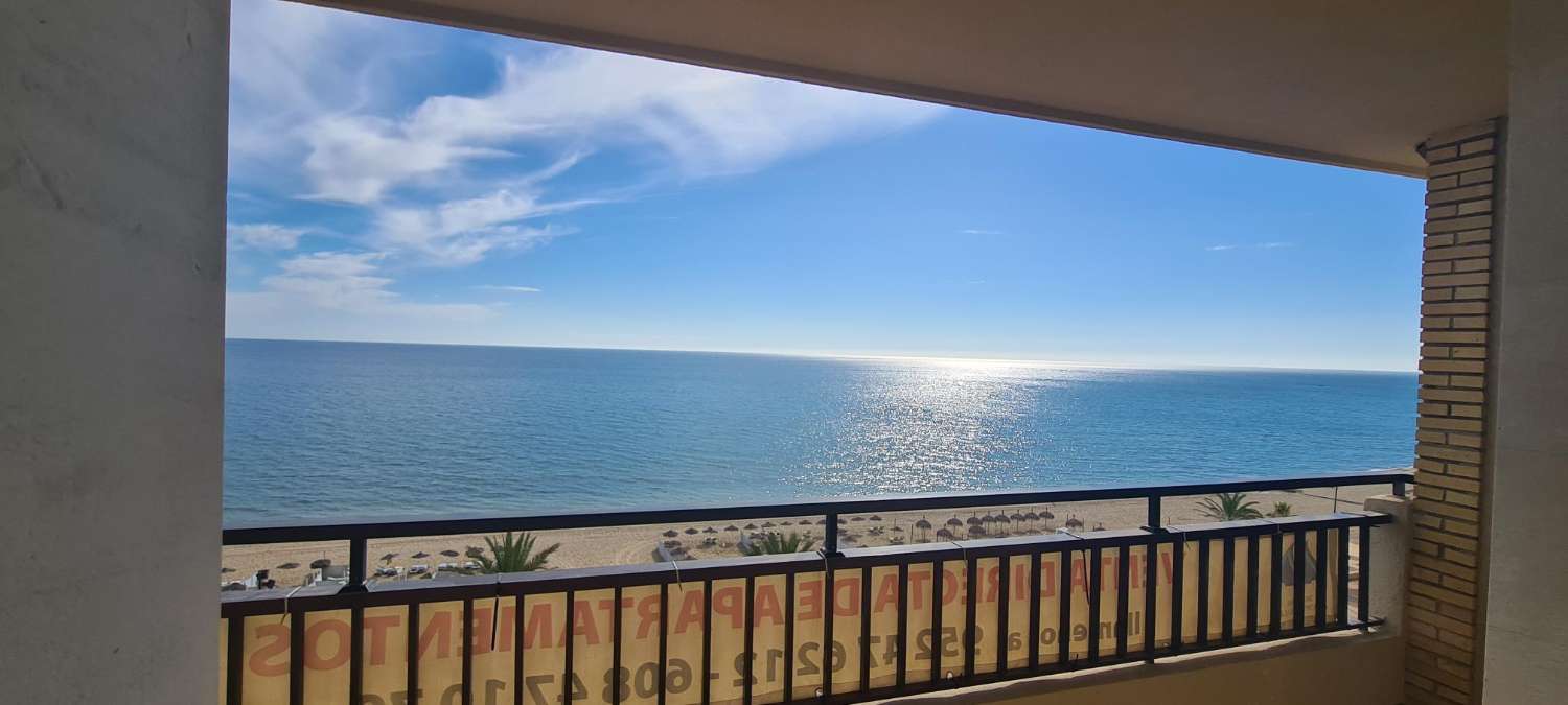 Renovated Apartment located 1st line of beach and  fantastic sea views, with pool, garage and store room