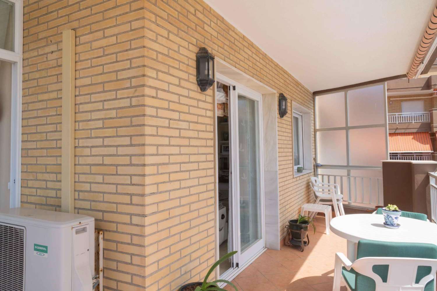 Fantastic flat located 1st line of beach, with views pool and garage