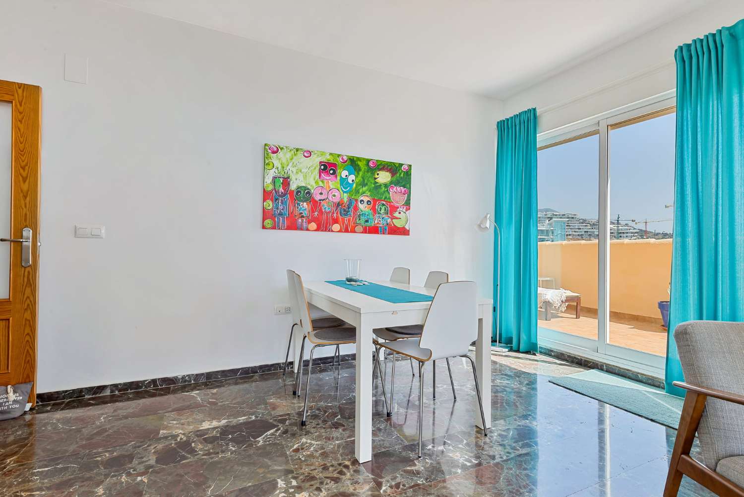 Ático con fantásticas vistas al mar en Carvajal